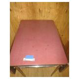 vintage drop leaf metal table