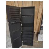 2 door mount mirrors, one is a Jewlery Cabinet, small quote picture frame