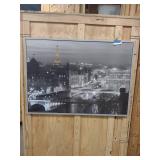 large paris cityscape print