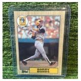 1987 Topps  Barry Bonds Rookie Pittsburgh Pirates Iconic Card