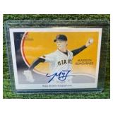 2010 Topps National CHICLE Autograph MADISON Bumgarner San Francisco Giants, Sharp On-Card Signature