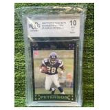2007 Topps Team Sets Adrian Peterson Minnesota Vikings BCCG graded 10 rookie card RC