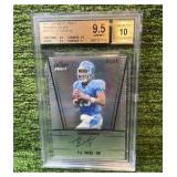 2011 Leaf Metal Draft Prismatic Silver T.J.Yates QB /50 Beckett graded 10