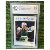 1992 IMPEL US Olympic Hopefuls- Oscar De La Jolla BCCG graded 10