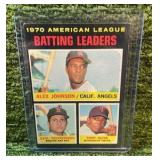 1971 Topps American League Batting Leaders, Carl Yastrzemski, Tony Oliva, Boston Red Sox, Minnesota Minnesota Twins
