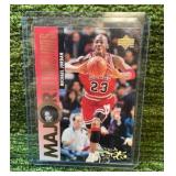 1995 Upper Deck, Major Attractions, Michael Jordan Electric Court, Chicago Bulls