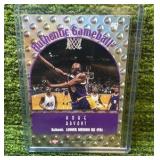 1999 Edge Memorabilia card, Kobe Bryant, Los Angeles Lakers, Authentic Game Ball !