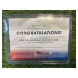 2021 Topps 70th Anniversary Logo Patch Card- Duke Snyder Brooklyn Dodgers