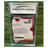 2017 SAGE HIT Premier Draft, Peak Performance, Dak, Prescott, Dallas Cowboys, BCCG graded 10