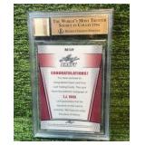 2011 Leaf Metal Draft Prismatic Silver T.J.Yates QB /50 Beckett graded 10
