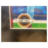 2003 Upper Deck Authentics Autographed Memorabilia Pat Burrell Framed Numbered /150 with Veterans Stadium Patch- Philadelphia Veterans Stadium- Very COOL Patch, Nice Piece!