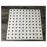 Lot of 100 Collectible Wheat Pennies in Protective Sleeves - see description for Years
