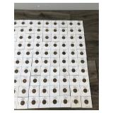 Lot of 100 Collectible Wheat Pennies in Protective Sleeves - see description for Years