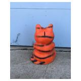 Large Vintage Chalkware Garfield Bank