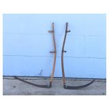2 - Vintage Scythe Hay Sickles - “Grim Reaper”