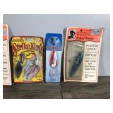Lot of 5 Fishing Lures in Original Packages - See description for more info