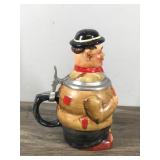 Vintage German Hobo Man Beer Stein, Reinhold Merkelbach Figural Mug - #4135
