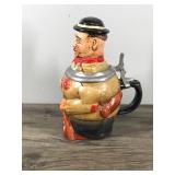 Vintage German Hobo Man Beer Stein, Reinhold Merkelbach Figural Mug - #4135