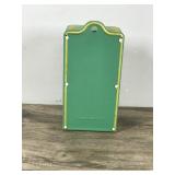 Vintage Jasco Match Holder Tin Metal “Bless This House” Wall Mount Bright Colors Retro 1950