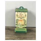 Vintage Jasco Match Holder Tin Metal “Bless This House” Wall Mount Bright Colors Retro 1950