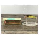 Collectible Original Heddon Wood Basser Fishing Lure
