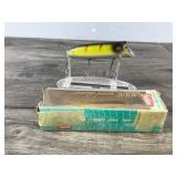 Collectible Original Heddon Wood Basser Fishing Lure