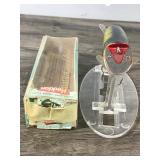 Collectible Original Heddon Wood Basser Fishing Lure
