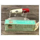 Collectible Heddon Original Wood Basser Fishing Lure with Box