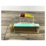 Collectible Heddon Original Wood Basser Fishing Lure with Box