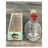 Collectible Heddon Original Wood Basser Fishing Lure with Box
