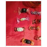 Glass ashtray of vintage glass candy