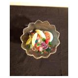 Dish of glass fruit and mini candy