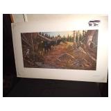 Sealed signed & numbered wolf print "Eyes of the hunter" by Derk Hanson 265/750