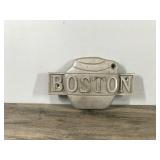 Vintage Cast Aluminum Emblem that Says Boston