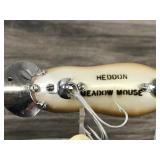 3 - Collectible Heddon Fishing Lures - 1 Wooden & 2 Plastic