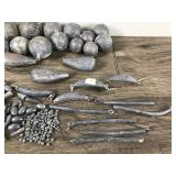 Over 22 Pounds of Lead Fishing Weights