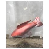 Small Wooden Fishing Spear Decoy with Metal Fibs in Original Package