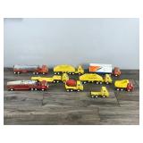 Large Lot of Collectible Tonka Toy Die Cast Equipment Vehicles - Dump Trucks - Cement Truck - Fuel Truck - Fire Truck and More