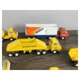 Large Lot of Collectible Tonka Toy Die Cast Equipment Vehicles - Dump Trucks - Cement Truck - Fuel Truck - Fire Truck and More