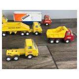 Large Lot of Collectible Tonka Toy Die Cast Equipment Vehicles - Dump Trucks - Cement Truck - Fuel Truck - Fire Truck and More