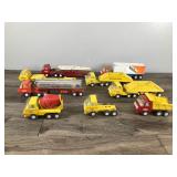 Large Lot of Collectible Tonka Toy Die Cast Equipment Vehicles - Dump Trucks - Cement Truck - Fuel Truck - Fire Truck and More