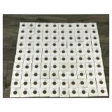 Lot of 100 Wheat Pennies - Years are listed in description