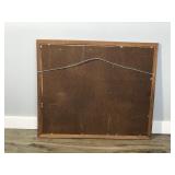 Framed Picture of Mallards Landing into a Ice Pond