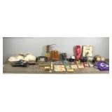 Lot of Collectibles & More - Ansco Camera - Jon-E Hand Warmers - Old Film Weimet - Oiler - Baseballs  - Jewelry -  Honda Repair Handbook & More