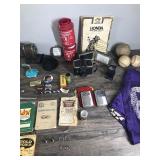 Lot of Collectibles & More - Ansco Camera - Jon-E Hand Warmers - Old Film Weimet - Oiler - Baseballs  - Jewelry -  Honda Repair Handbook & More