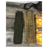 Tasco Game Camera - Hand Warmers - Fish Hook Remover - Pistol Holders - Wood Gun Stocks - Fuse Bow Quiver - Vintage Military Weapon Cleaning Pouches - Bow Tips