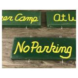 Cabin Doubled Wood Hanging Signs - see description for more info