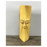 Vintage Hand Carved Wood Crescent Moon Box