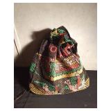 Handbag, beaded scarf, Hawaiian scarf, Hawaiian pillowcase, and more