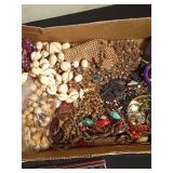 Flat of jewelry including Sterling silver and Arlo Artwork and Black Hills Gold necklace